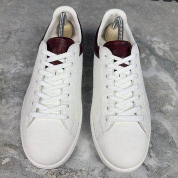 Luxembourg Croco Sneaker White Leather