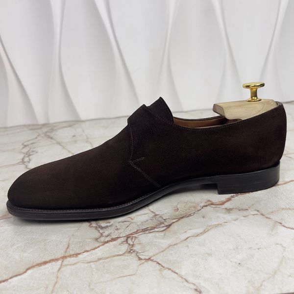 Monk Strap Brown Suede