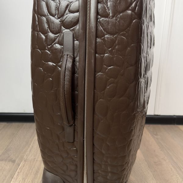 Alexander McQueen X Samsonite 65 Trolley валіза коричнева під крокодила 4030 фото