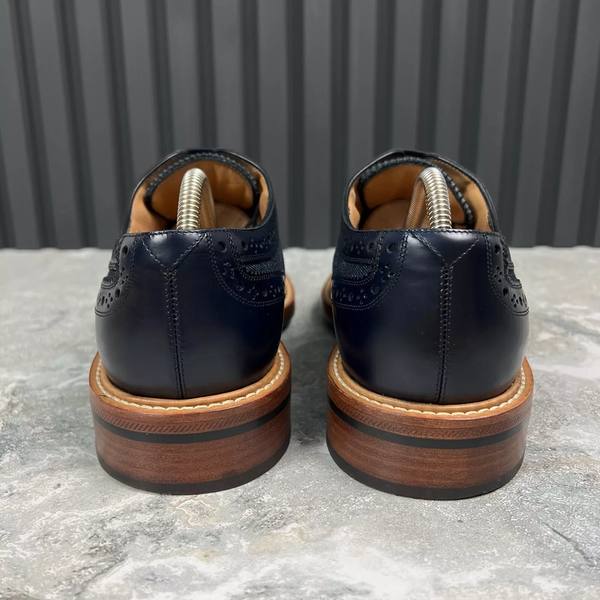 Voltaire Wingtip Derby Blue Denim Leather