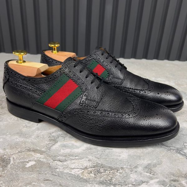 Dress Derby Shoes Black leather