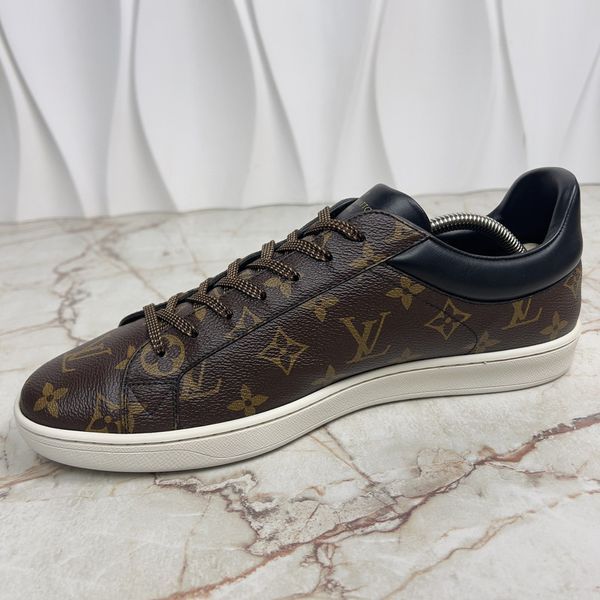 Luxemburg LV Monogram кросівки коричневі шкіряні 3314 фото