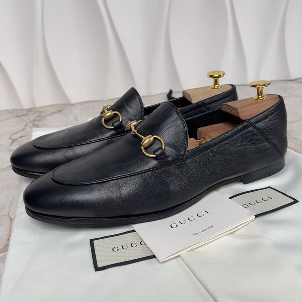 Brixton Horsebit Loafers Black Leather
