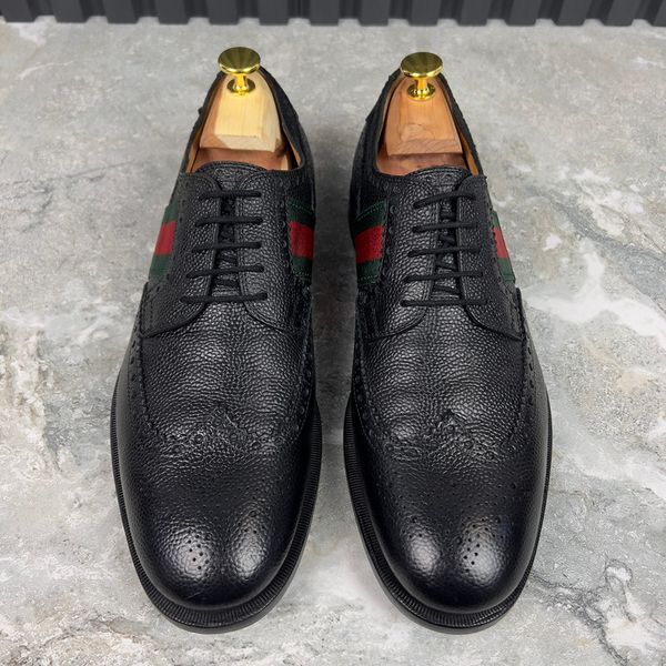 Dress Derby Shoes Black leather