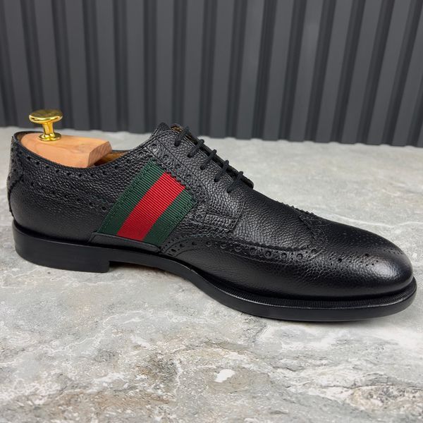 Dress Derby Shoes Black leather