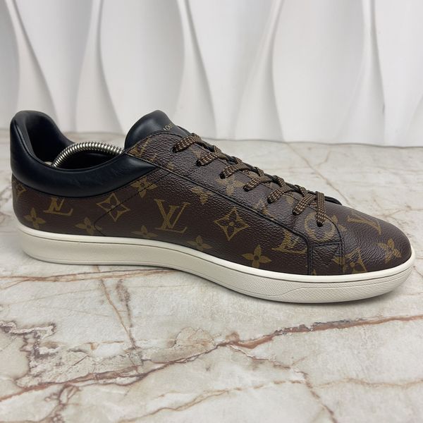 Luxemburg LV Monogram кросівки коричневі шкіряні 3314 фото