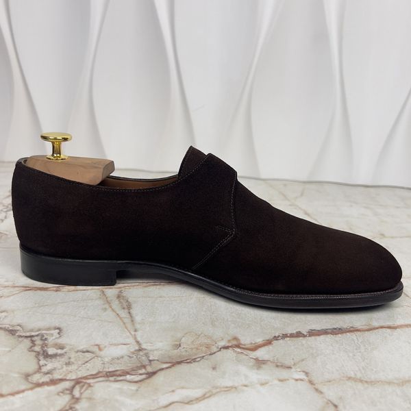 Monk Strap Brown Suede