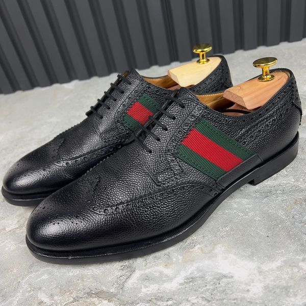 Dress Derby Shoes Black leather