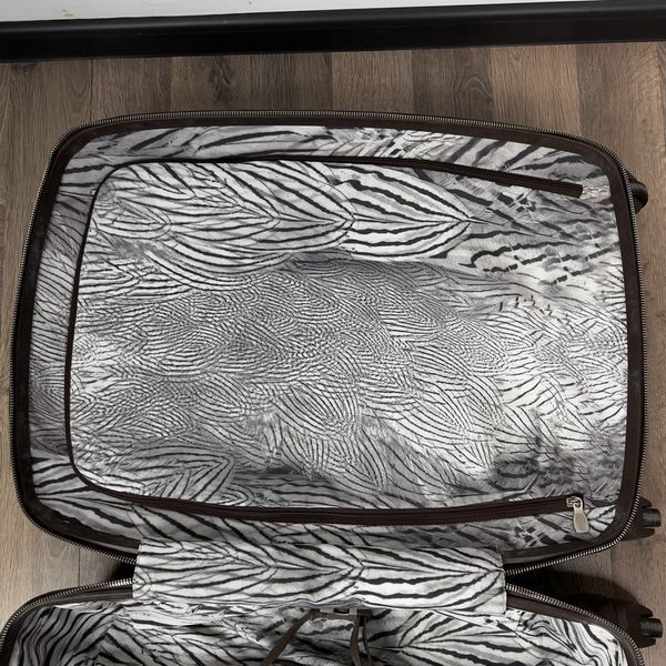 Alexander McQueen X Samsonite 65 Trolley валіза коричнева під крокодила 4030 фото