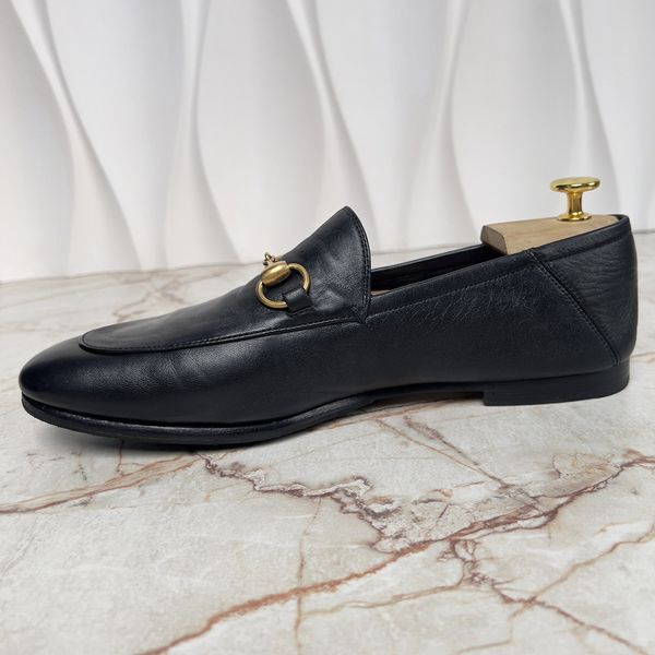 Brixton Horsebit Loafers Black Leather
