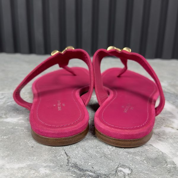 Bahiana Sandal Flat Pink Suede