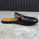 Horsebit Jordaan Mule Black Leather