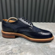 Voltaire Wingtip Derby Blue Denim Leather