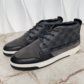 Damier Graphite Sneaker Gray Suede