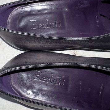 Oxford Richelieu Wingtip Purple Leather + shoe trees
