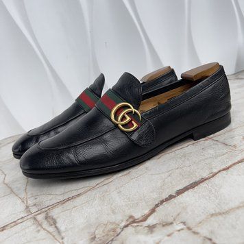 Donnie Double G Web Loafers Black Leather