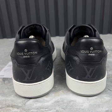 Rivoli Monogram Low Top Sneakers Black Leather