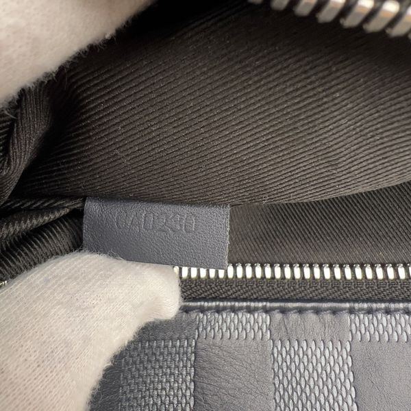 District Damier Infini Messenger Blue Leather