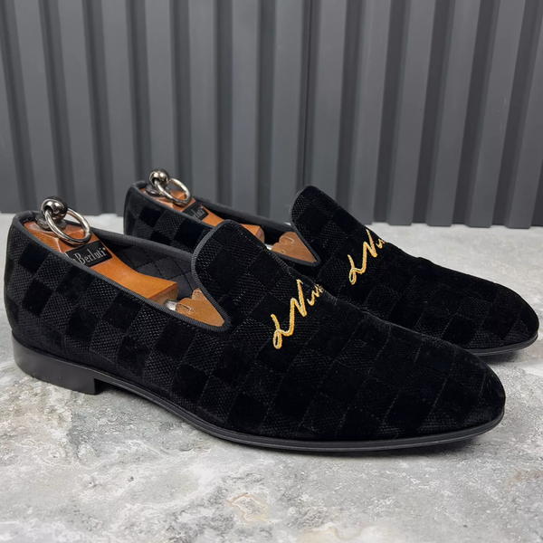 Auteuil Loafers Damier Black Velour