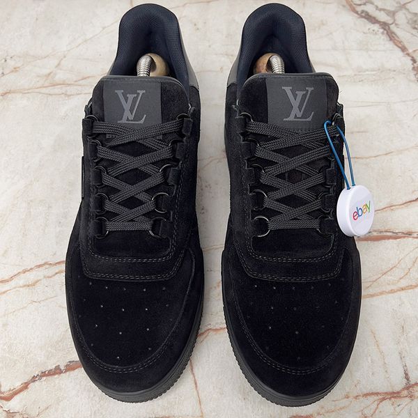 Trainer LV Sneaker Monogram Black Suede