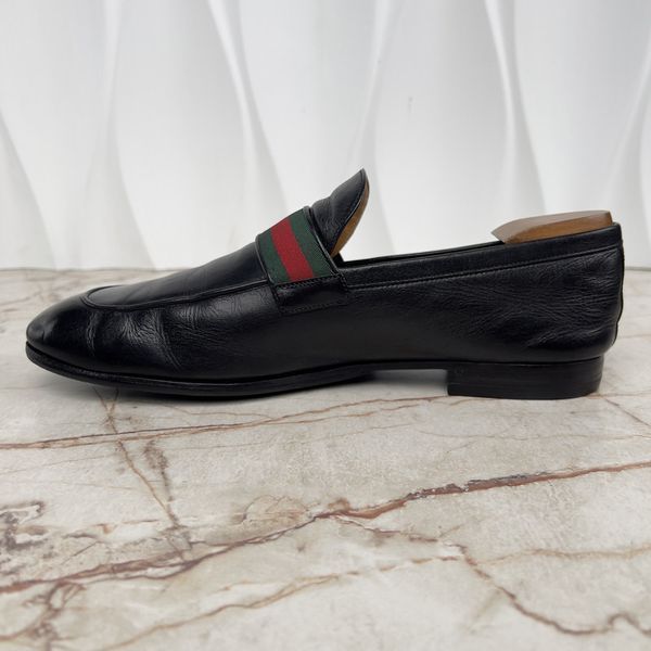 Donnie Double G Web Loafers Black Leather