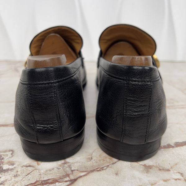 Donnie Double G Web Loafers Black Leather