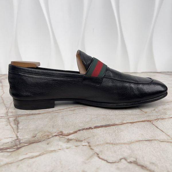 Donnie Double G Web Loafers Black Leather