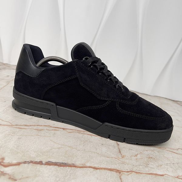 Trainer LV Sneaker Monogram Black Suede