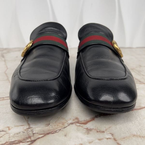 Donnie Double G Web Loafers Black Leather