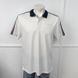 Regular Fit T-shirt Polo Short Sleeve Bright White Cotton Size L