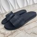 Waterfront Mule Sandals Damier Embossed Blue Rubber