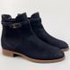 Chelsea Boots Buckle Navy Blue Nubuck
