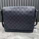 District Damier Infini Messenger Blue Leather