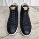 Surfside Sneakers Graine Blue Leather